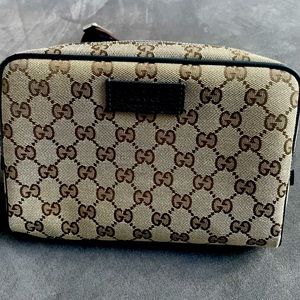 Gucci Guccissima Unisex Canvas GG logo belt bag, shoulder bag, Fanny pack.
